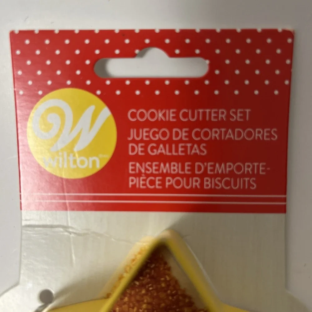 Wilton Christmas Cookie Cutters Star Stocking Candy Cane Metal